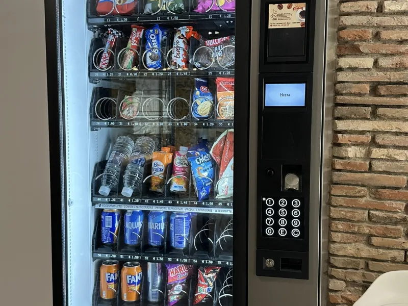 Máquina de vending del albergue