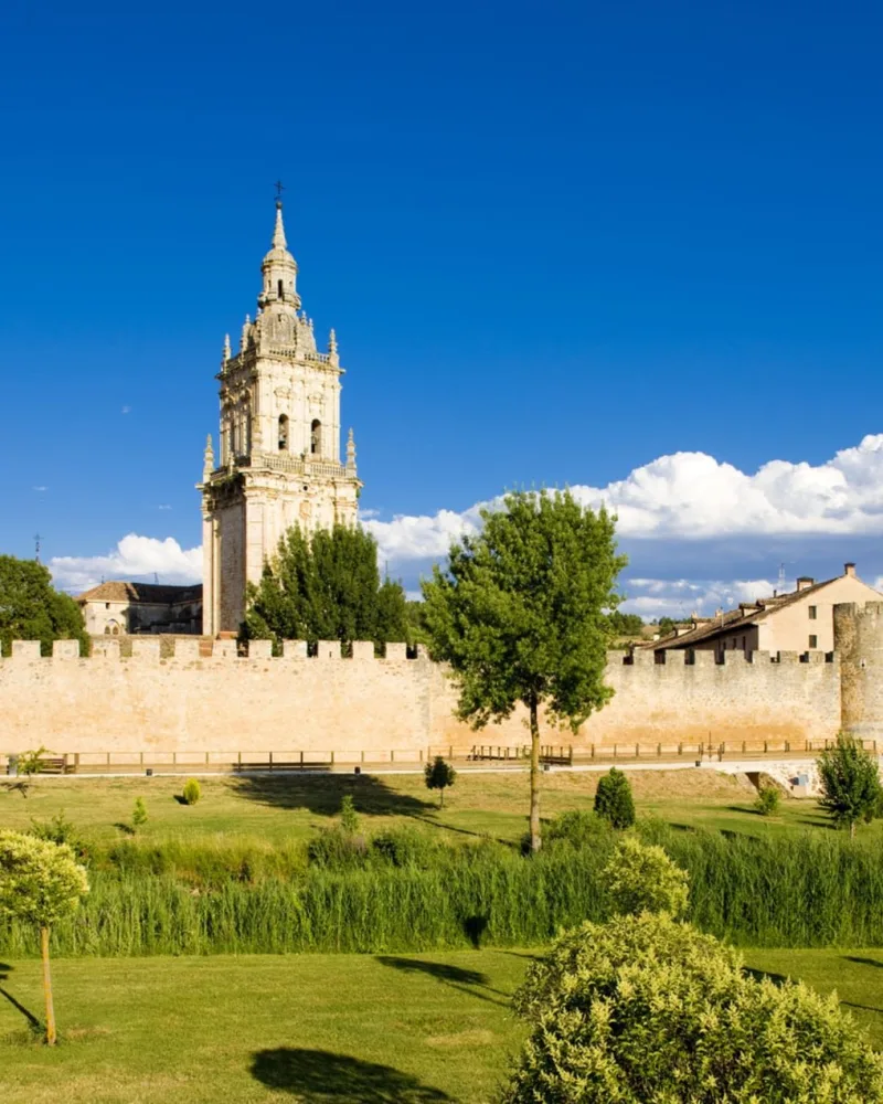 Murallas de El Burgo de Osma con la catedral al fondo